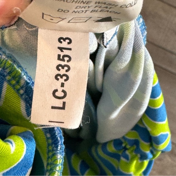 Mud Pie Harlow Geo Print High Waist Palazzo Wide Leg Pants Large - Picture 9 of 9